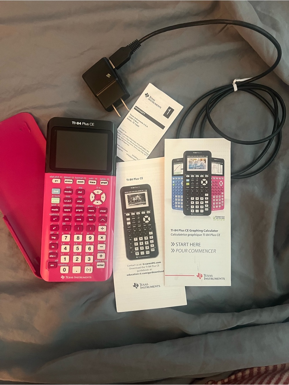 Texas Instruments TI-84 Plus CE Graphing Calculator - Hot Pink (like new)!!!!